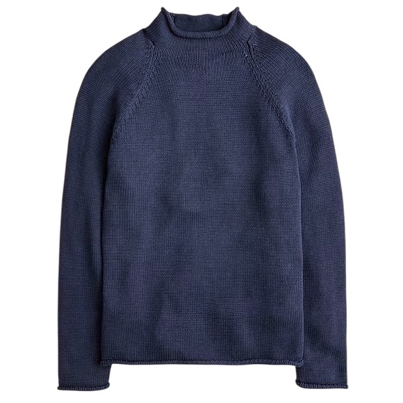 J. Crew Other - J. Crew Always 1988 Cotton Rollneck Sweater Navy Blue Size Medium